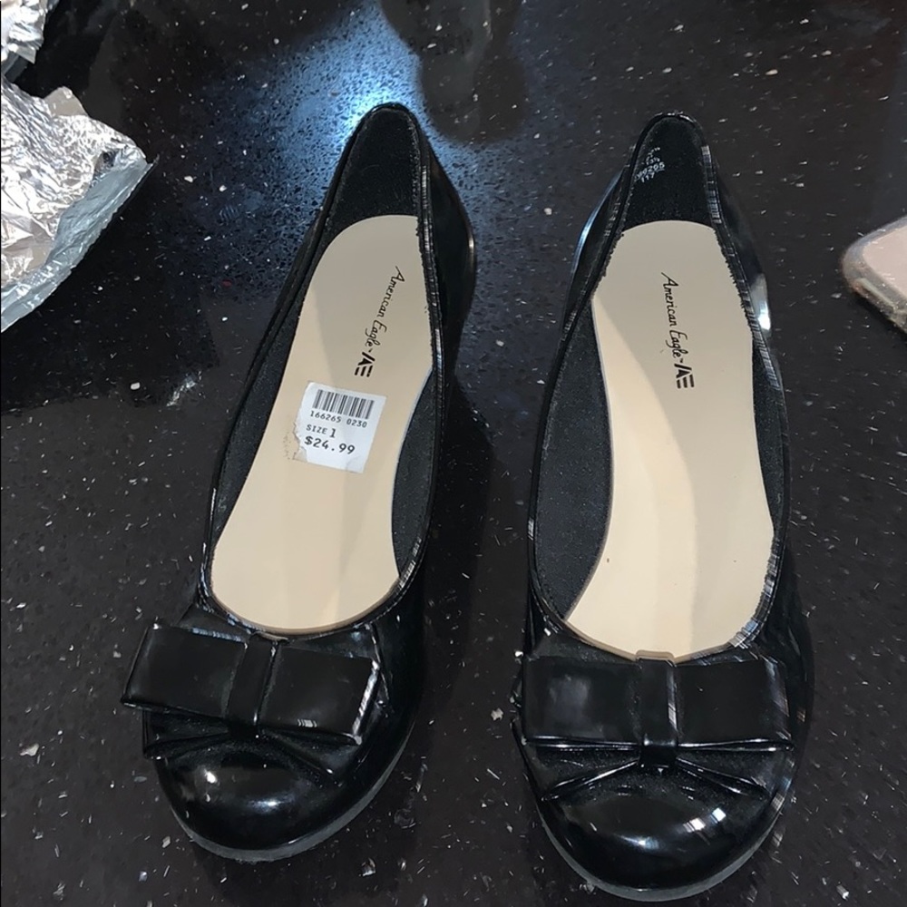 Little black heels for girl